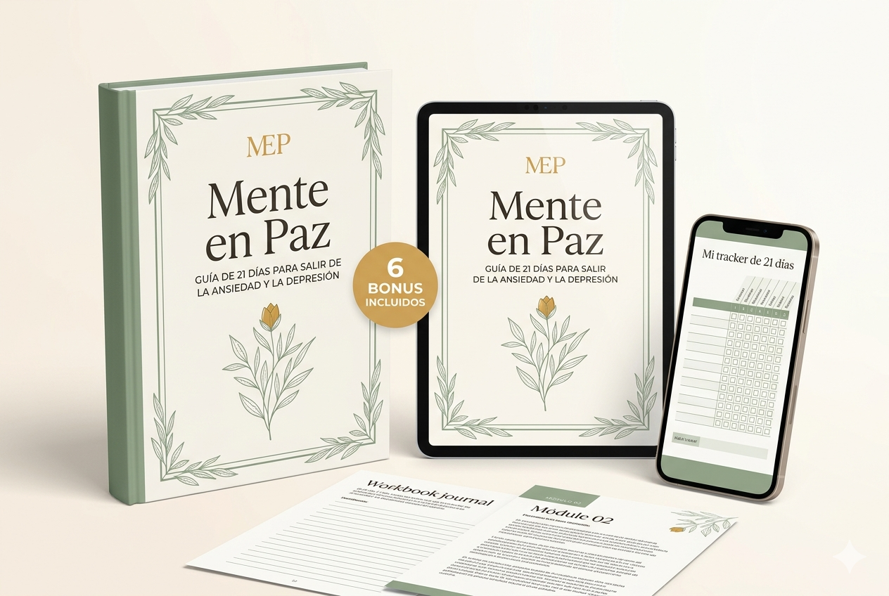 Mente en Paz — La guía de 21 días para que tu cabeza deje de agotarte + 6 bonus de regalo