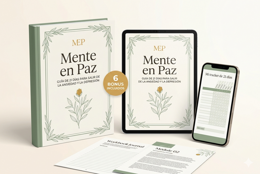 Mente en Paz — La guía de 21 días para que tu cabeza deje de agotarte + 6 bonus de regalo